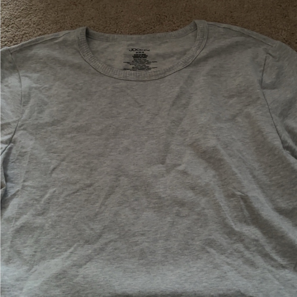 Jockey Women's Short Sleeve Crewneck Tee - Light Gray